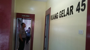 Beri Pelayanan Prima, Polsek Bangko Renovasi Ruangan